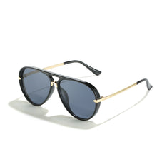 Lade das Bild in den Galerie-Viewer, Sunglasses sun Shades All Match Riding Fashion Large Rim Aviator Trendy Vintage unisex