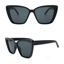 Load image into Gallery viewer, Sunglasses sun Shades Large Frame Cat Eye Premium Black Full Frame unisex