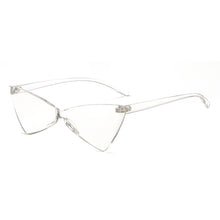 Load image into Gallery viewer, Sunglasses sun Shades Triangle Cat Eye One Bow Shaped Candy Color Ball Retro Women's unisex