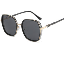 Lade das Bild in den Galerie-Viewer, Sunglasses sun Shades Polarized Women's Large Frame Metal UV Protection Korean Style unisex