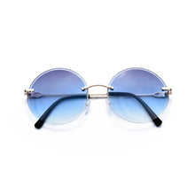 Lade das Bild in den Galerie-Viewer, Sunglasses sun Shades Summer Ocean Lens round Frame Hot Selling Couple Stainless Steel unisex