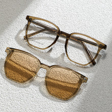 Load image into Gallery viewer, Sunglasses sun Shades Can Be Turned up Polarized Beige Nail Frame with Myopic Option Degrees unisex
