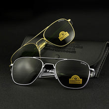 Lade das Bild in den Galerie-Viewer, Bayonet Straight Leg Sunglasses Anti-Fall Tempered Glass Inner Coating Sunglasses Drivers Glasses for Driving