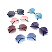 Lade das Bild in den Galerie-Viewer, Sunglasses sun Shades Summer Ocean Lens round Frame Hot Selling Couple Stainless Steel unisex