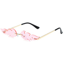 Lade das Bild in den Galerie-Viewer, Sunglasses sun Shades Flame Personality Fashion Trend Metal Rimless Party unisex