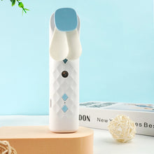 Lade das Bild in den Galerie-Viewer, Portable 2 In 1 Mini Fan Humidifier USB Rechargeable Handheld Fan Water Spray Mist Fan Face Steamer