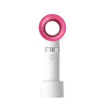 Load image into Gallery viewer, Portable Bladeless Fan Mini Handheld Fan USB Rechargeable Ultra Quiet Fans Air Cooler Fans For Deskt