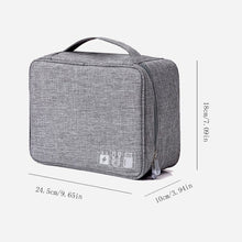 Load image into Gallery viewer, Portable Electronic Accessories Travel Bag U disk U shield headset charger power cord storage bag Men Women Travel packing cubes