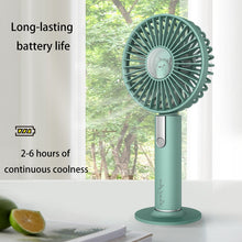Load image into Gallery viewer, Portable Hand Fan Mini USB Rechargeable Fans USB Rechargeable Summer Desk Handheld Air Conditioner C