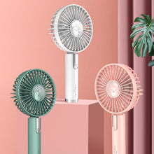 Load image into Gallery viewer, Portable Hand Fan Mini USB Rechargeable Fans USB Rechargeable Summer Desk Handheld Air Conditioner C