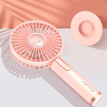 Load image into Gallery viewer, Portable Hand Fan Mini USB Rechargeable Fans USB Rechargeable Summer Desk Handheld Air Conditioner C