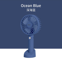Load image into Gallery viewer, Portable Hand Fan Mini USB Rechargeable Fans USB Rechargeable Summer Desk Handheld Air Conditioner C