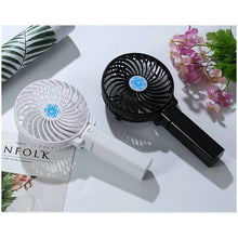 Load image into Gallery viewer, Portable Hand Fan USB Rechargeable Foldable Handheld Mini Fan Cooler 3 Speed Adjustable Cooling Fan