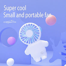 Load image into Gallery viewer, Portable Handheld Fan Cartoon Charging Model Large Wind Dormitory Student Office Worker Selling Like