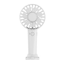 Lade das Bild in den Galerie-Viewer, Portable Handheld Fan USB Rechargeable Adjustable Wind Speed Cooling Cooling Desk Outdoor Travel Han
