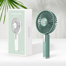 Load image into Gallery viewer, Portable Handheld Fan USB Rechargeable Battery Adjustable Three-block Wind Speed Cooling Cooling Des