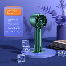 Load image into Gallery viewer, Portable Handheld Mini Fan USB Rechargeable Super Silent Large Wind Fan Portable Outdoor Pocket Fan