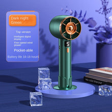 Load image into Gallery viewer, Portable Handheld Mini Fan USB Rechargeable Super Silent Large Wind Fan Portable Outdoor Pocket Fan
