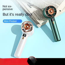 Load image into Gallery viewer, Portable Handheld Mini Fan USB Rechargeable Super Silent Large Wind Fan Portable Outdoor Pocket Fan