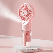 Load image into Gallery viewer, Portable Rechargeable Mini Humidification Fan 800mAh Silent Wireless Handheld Fan Small Cooling usb