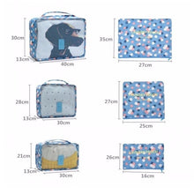 Load image into Gallery viewer, 6PCS/Set High Quality Oxford Cloth Travel Mesh Cosmetic Bag Luggage Organizer Packing Cube Organiser Travel Bags