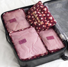Load image into Gallery viewer, 6PCS/Set High Quality Oxford Cloth Travel Mesh Cosmetic Bag Luggage Organizer Packing Cube Organiser Travel Bags