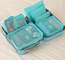 Load image into Gallery viewer, 6PCS/Set High Quality Oxford Cloth Travel Mesh Cosmetic Bag Luggage Organizer Packing Cube Organiser Travel Bags