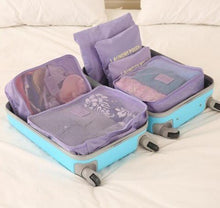 Load image into Gallery viewer, 6PCS/Set High Quality Oxford Cloth Travel Mesh Cosmetic Bag Luggage Organizer Packing Cube Organiser Travel Bags