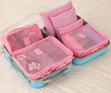 Load image into Gallery viewer, 6PCS/Set High Quality Oxford Cloth Travel Mesh Cosmetic Bag Luggage Organizer Packing Cube Organiser Travel Bags