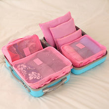 Load image into Gallery viewer, 6PCS/Set High Quality Oxford Cloth Travel Mesh Cosmetic Bag Luggage Organizer Packing Cube Organiser Travel Bags