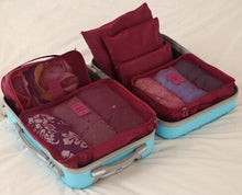 Load image into Gallery viewer, 6PCS/Set High Quality Oxford Cloth Travel Mesh Cosmetic Bag Luggage Organizer Packing Cube Organiser Travel Bags