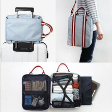 Lade das Bild in den Galerie-Viewer, Men Small Travel Bags Foldable Suitcase Weekend Bag Female Packing Cubes Tote Luggage Storage Organizer Collation Pouch