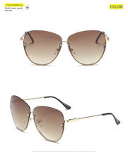 Lade das Bild in den Galerie-Viewer, Sunglasses sun Shades Fashion Large Rim Rimless Fashion Personality unisex