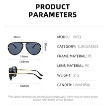 Lade das Bild in den Galerie-Viewer, Sunglasses sun Shades All Match Riding Fashion Large Rim Aviator Trendy Vintage unisex