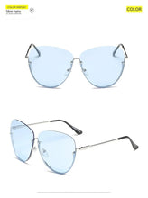 Lade das Bild in den Galerie-Viewer, Sunglasses sun Shades Fashion Large Rim Rimless Fashion Personality unisex
