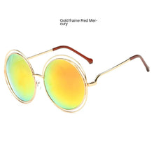 Load image into Gallery viewer, Sunglasses sun Shades Large Rim round Frame Women's Real Film Plain unisex
