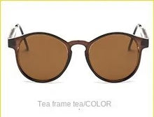 Lade das Bild in den Galerie-Viewer, Sunglasses sun Shades Retro Transparent Edge Trendy round Frame Korean Style Face Trimming unisex