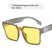Lade das Bild in den Galerie-Viewer, Sunglasses sun Shades Large Frame One Piece Mirror for Couples Personalized Hip Hop Street UV Protection unisex