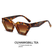 Load image into Gallery viewer, Sunglasses sun Shades Thick Frame Polygonal Personality Fashion Diamond Protection unisex