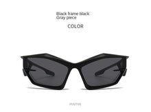 Lade das Bild in den Galerie-Viewer, Sunglasses sun Shades Trend Street Snap Hip Hop Shaped Fashion Runway unisex