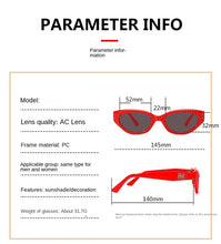 Load image into Gallery viewer, Sunglasses sun Shades Retro Narrow Frame Cat Eye Small Frame Women's High Grade screen Street UV Protection unisex