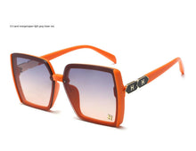 Lade das Bild in den Galerie-Viewer, Sunglasses sun Shades Large Frame H Women's Fashion UV Protection Korean Classic Style unisex