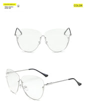 Lade das Bild in den Galerie-Viewer, Sunglasses sun Shades Fashion Large Rim Rimless Fashion Personality unisex
