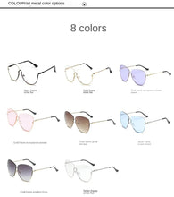 Lade das Bild in den Galerie-Viewer, Sunglasses sun Shades Fashion Large Rim Rimless Fashion Personality unisex
