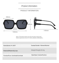 Lade das Bild in den Galerie-Viewer, Sunglasses sun Shades Fashion Vintage with Large Rims for a Slim Look Plain Face shade Trendy Unique Marine Clip unisex