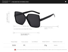 Load image into Gallery viewer, Sunglasses sun Shades Women's Large Frame UV Protection Square for a Slim Look Fashion Protection unisex