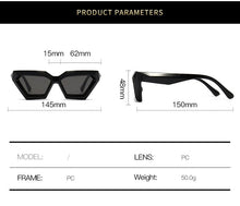 Load image into Gallery viewer, Sunglasses sun Shades Thick Frame Polygonal Personality Fashion Diamond Protection unisex