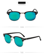 Load image into Gallery viewer, Sunglasses sun Shades Polarized Half Frame Rice Nail Reflective Lenses Retro Photochromic Glass unisex