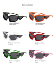 Lade das Bild in den Galerie-Viewer, Sunglasses sun Shades Trend Street Snap Hip Hop Shaped Fashion Runway unisex