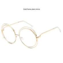 Load image into Gallery viewer, Sunglasses sun Shades Large Rim round Frame Women's Real Film Plain unisex